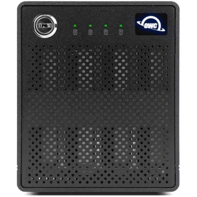 ThunderBay 4 mini, carcasa para unidades negra, carcasa profesional Thunderbolt 3 para 4 unidades HDD/SSD