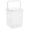Dosificador de detergente de plástico Rotho Basic 9 L modelo 1770101100RP, blanco, tapa, orificio para colgar