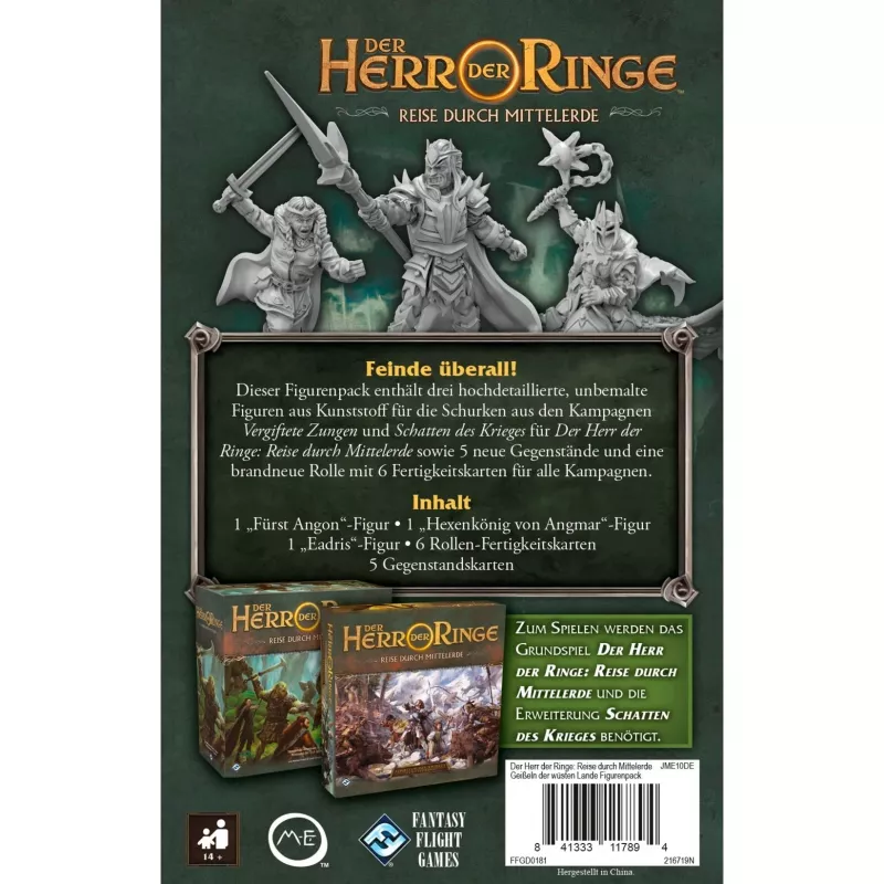 Asmodee El Señor de los Anillos: Viajes por la Tierra Media - Azotes de las Tierras Ásperas expansión