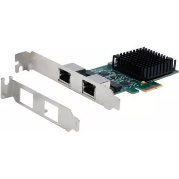 Adaptador de red Exsys EX-60112 PCIe 2,5 Gigabit, doble puerto