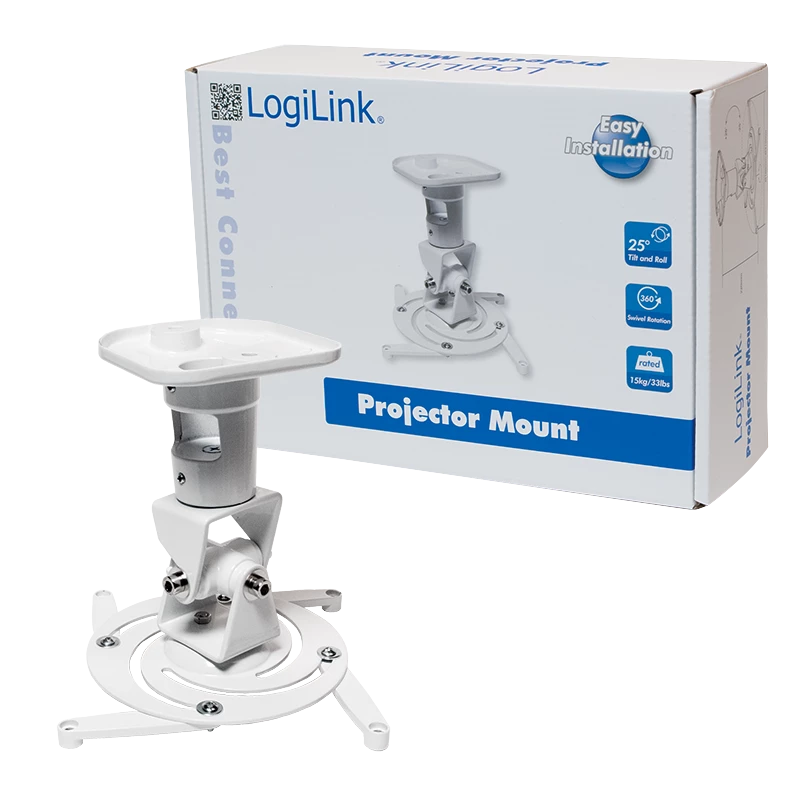 Soporte de techo LogiLink BP0003 peso máximo 15 kg blanco