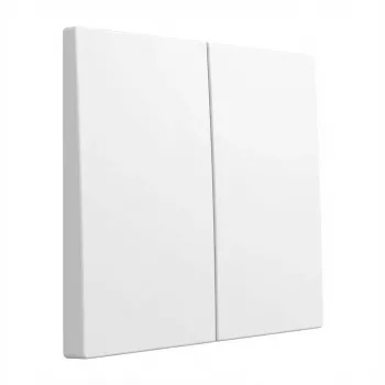 Tecla de interruptor GIRA System 55 2 elementos, modelo 329503, blanco puro
