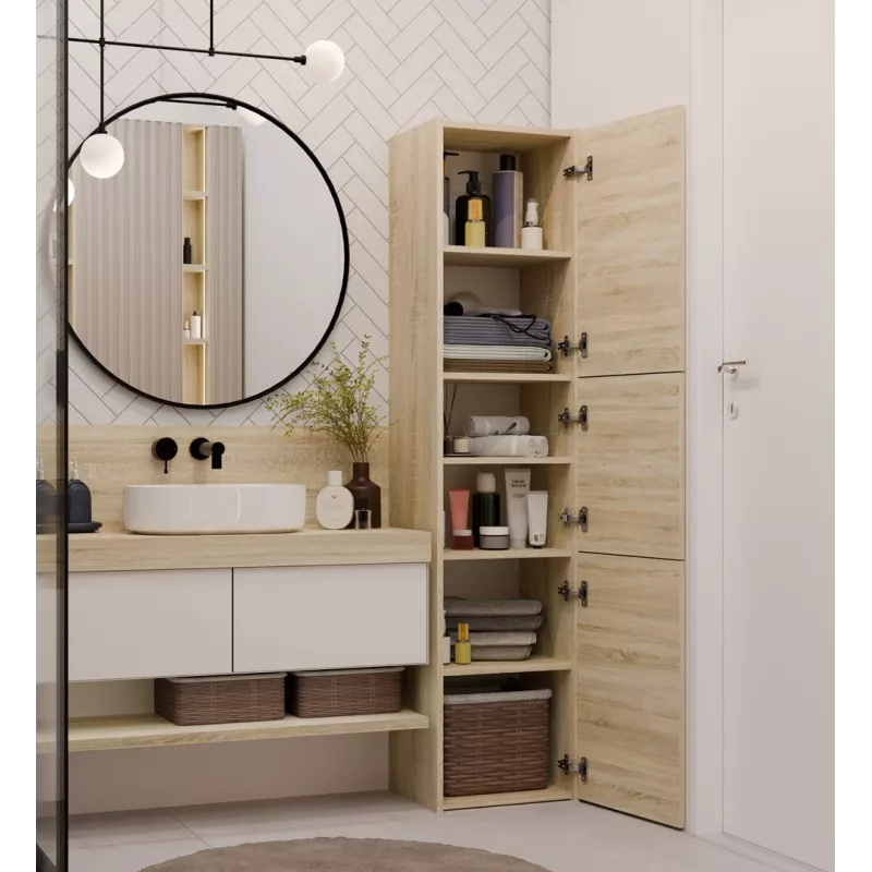 Armario de baño Topeshop S43 SONOMA roble
