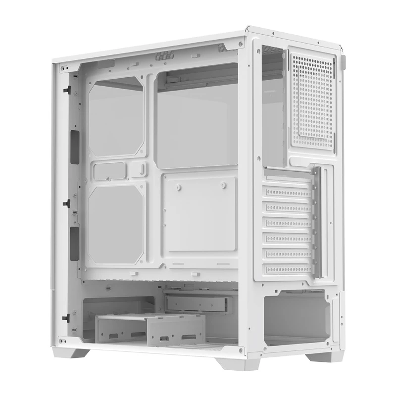 Caja de PC DarkFlash C365 (blanca) Compatible con ATX/mATX/Mini-ITX