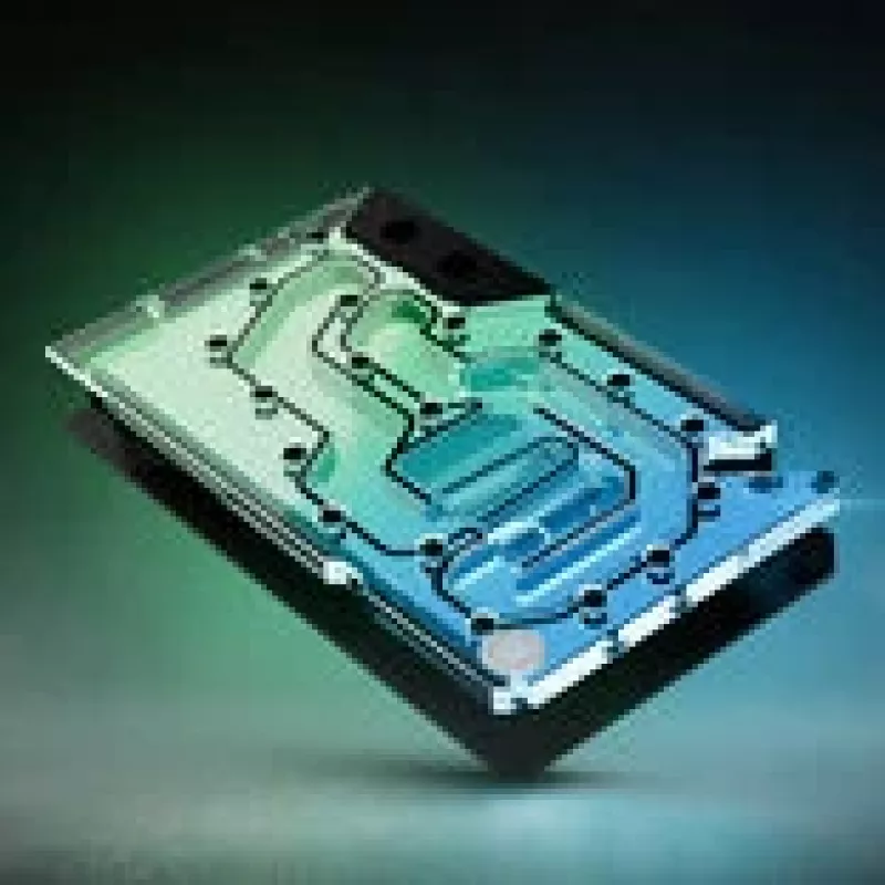 Bloque de agua GPU ek water blocks EK-Quantum Vector³ FE RTX 5090 — Tapa superior de acrílico