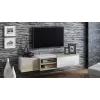 Mueble de TV Cama SIGMA1 180 roble Sonoma/blanco brillante