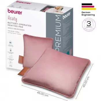 Beurer HK 77 Heaty blush-rose funda de terciopelo lavanda (20074)