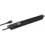 Helos PROFESSIONAL 262837 Unidad de distribución de energía 19", 8x C13, 2 m, negro, con interruptor