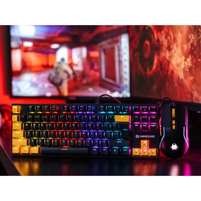 Tracer HORNET 87 Teclado y ratón incluidos gaming USB QWERTY inglés negro, amarillo