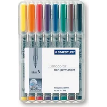 Rotulador Staedtler 311 WP8 8 uds. negro azul marrón verde naranja rojo violeta amarillo