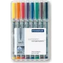 Rotulador Staedtler 311 WP8 8 uds. negro azul marrón verde naranja rojo violeta amarillo