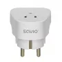 Adaptador de viaje SAVIO AP-01, enchufe US – conector EU