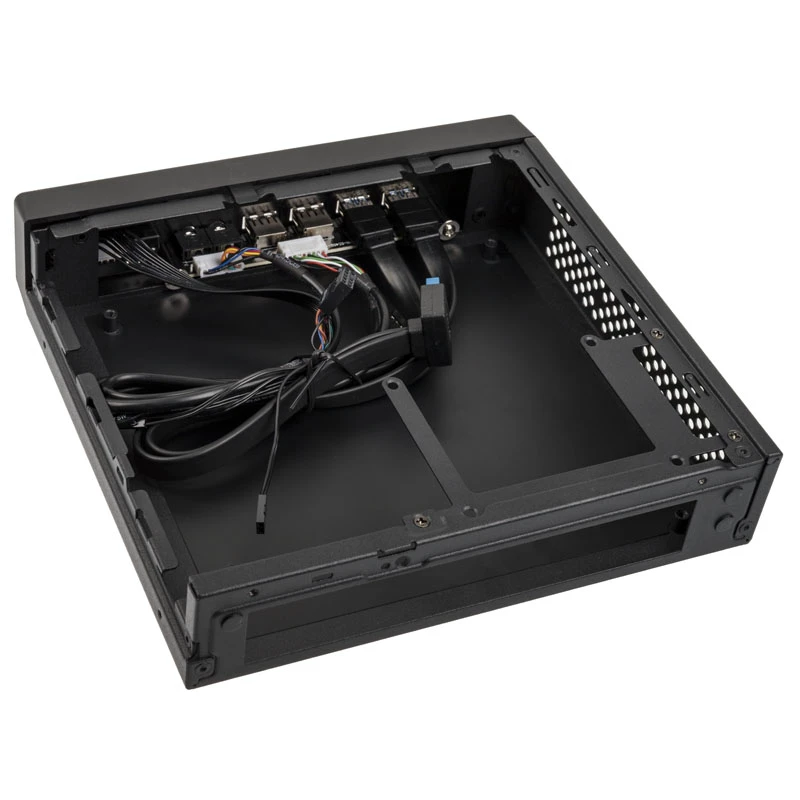 Akasa Cypher MX3 - torre Mini - PC - SGCC - negro - Thin Mini-ITX - disco duro - alimentación (A-ITX38U3-M1B)