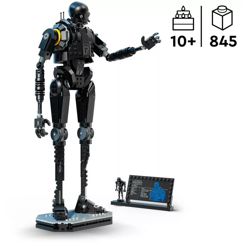 Figura construible LEGO Star Wars droide de seguridad K-2SO 75434 — 845 piezas, 410 mm de altura, edad 10+