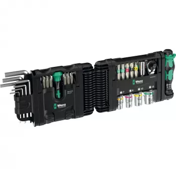 Set de herramientas Wera Tool-Check Modular Set 1 – set modular de taller de 50 piezas, bits y vasos ordenados