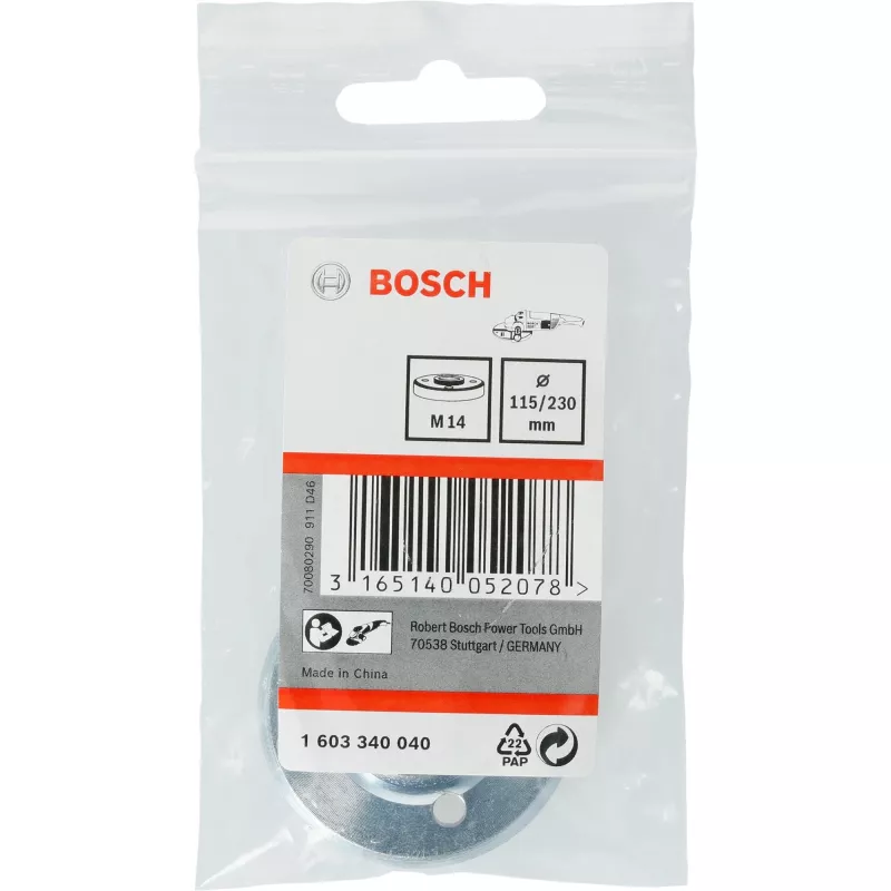 Bosch Tuercas de seguridad, tuerca de brida, Bosch, Plata, Metal