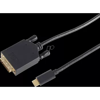 shiverpeaks BS10-58025 adaptador de cable de vídeo 1 m DVI-D USB Type-C negro (BS10-58025)