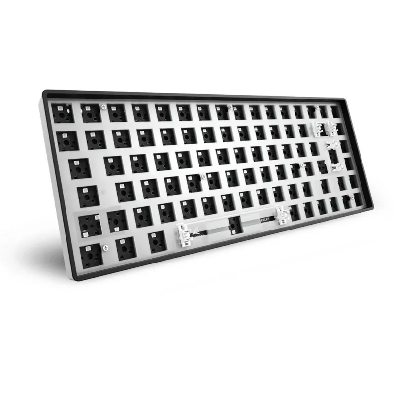 Sharkoon SKILLER SGK50 S3 Barebone Teclado gaming - teclado gaming totalmente personalizable con formato 75%, Hot-Swap, iluminación RGB, distribución QWERTZ
