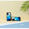 Funda protectora iKins para Samsung Galaxy Note 20 — Blue Lake y negro, funda fina