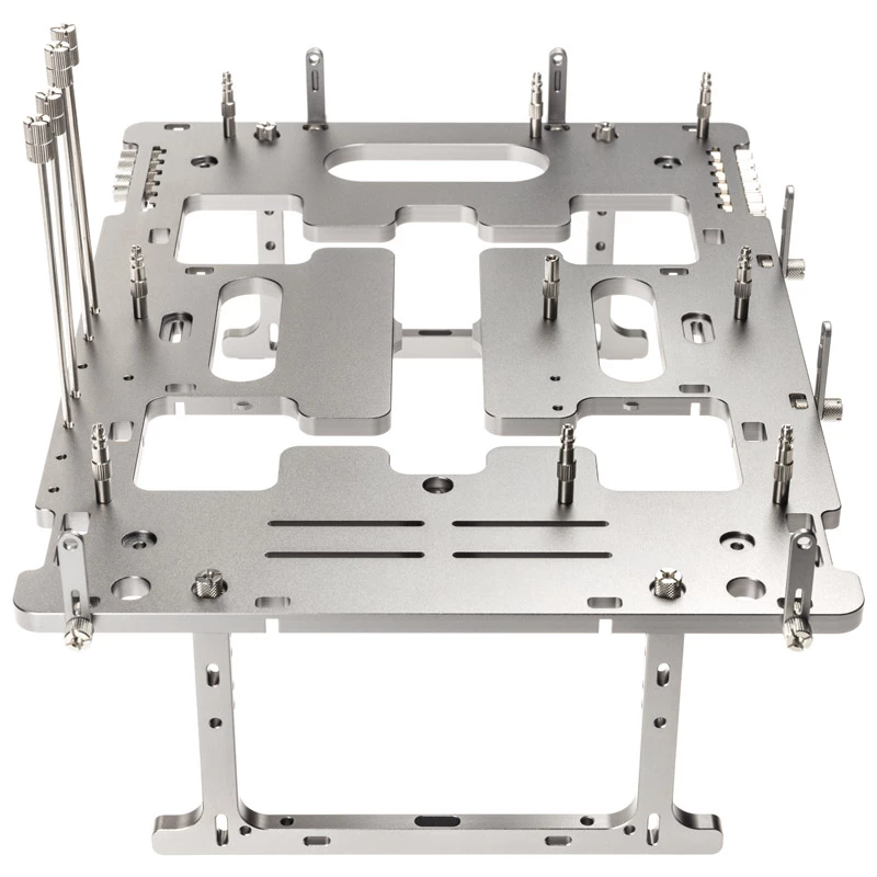 Carcasa benchtable Streacom BC1 V2 – chasis abierto de prueba/bench, titanio