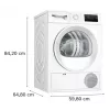 Secadora Bosch WTH86200PL 8 kg de capacidad bomba de calor