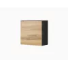 Conjunto de armarios de salón Cama VIGO 23 negro/roble wotan