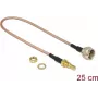 Cable coaxial DeLOCK 13025 0,25 m SMB H negro
