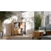 Estantería Cama 4D OVO 90x38xH90 roble/hormigón