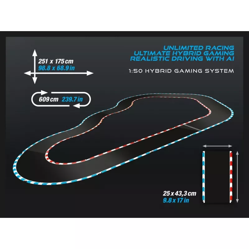 Set de vehículo de carreras y pista Carrera 50050001 negro azul amarillo