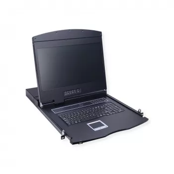 Consola de rack VALUE 26.99.0161, control para 1 ordenador, negro