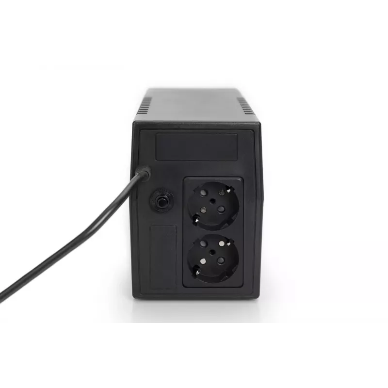 SAI DIGITUS DN-170063-B Line-Interactive 600 VA / 360 W, AVR, LCD, 2 salidas Type-F, batería de 7 Ah