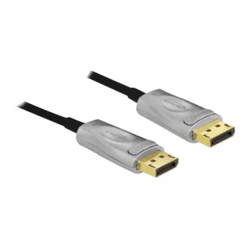 DeLOCK - Cable DisplayPort - DisplayPort (M) a DisplayPort (M) - DisplayPort 1,4 - 15,0 m - Compatible con 8K UHD (7680 x 4320) - negro (85886)