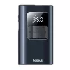 Baseus PrimeTrip VA1 inflador de neumáticos portátil, 75 W, 2 en 1 con linterna y power bank de 6000 mAh, negro