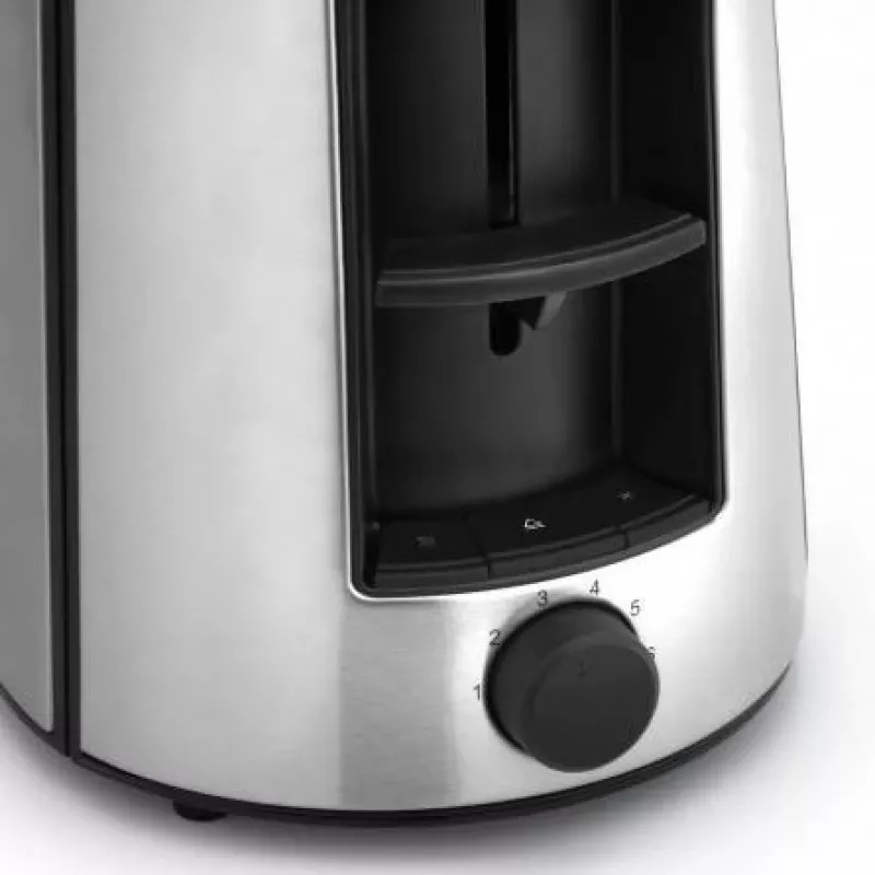 Tostadora WMF Bueno Pro 6 — 2 rebanadas, 870 W, plata/negra