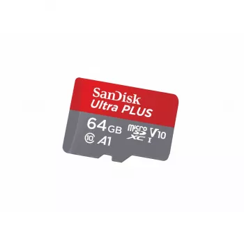 SanDisk 64 GB Ultra PLUS microSD 150 MB/s+Adapt SD - 150 MB/s