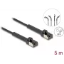 Cable de red DeLOCK RJ45 fino Cat.6A U/FTP 5 m negro