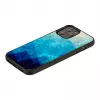 Funda protectora iKins para Apple iPhone 12 Pro Max — blue lake negro