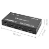 Splitter HDMI activo 2 x HDMI 4Kx2K, 3,4 Gbit/s