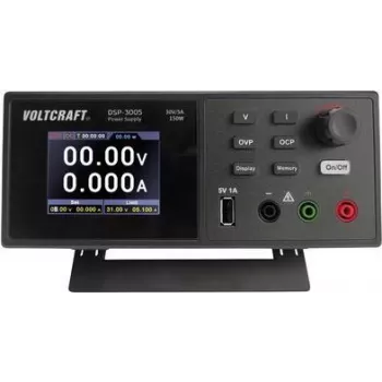 VOLTCRAFT DSP-3005 fuente de alimentación de laboratorio, ajustable 0 - 30 V 0 - 5 A 150 W USB 2.0 conector macho A función esclava número de salidas 1 x (VC-12231810)