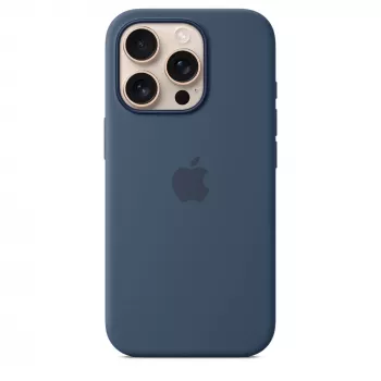 Funda de silicona con MagSafe para iPhone 16 Pro - Denim