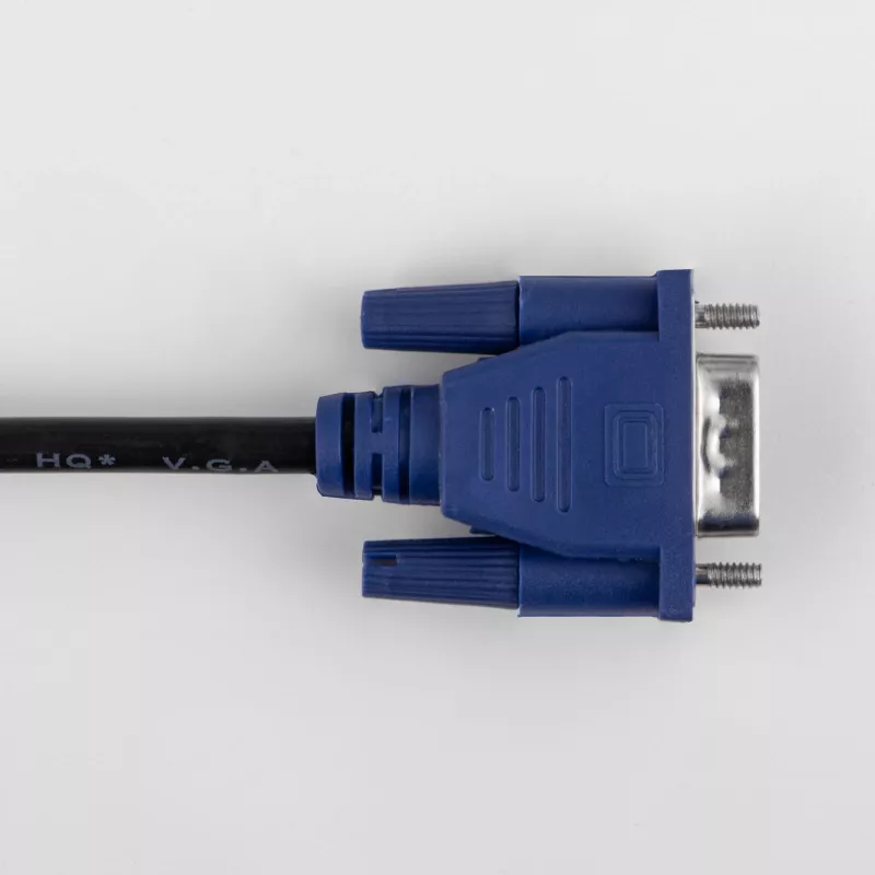 Akyga AK-AV-01 cable VGA D-Sub 15 pines conector macho/conector macho, 1,8 m, negro, con filtro de ferrita