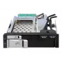 DeLOCK 5,25 bahía móvil para 1 x 2,5 + 1 x 3,5 SATA HDD + 2 x puertos USB3.0 - bahía de almacenamiento móvil - 6,4 cm, 8,9 cm (2.5, 8,90cm (3.5)) (47209)