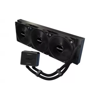 Refrigeración líquida para CPU ASROCK Challenger Pure 360 negra — radiador de 360 mm, AIO cerrado