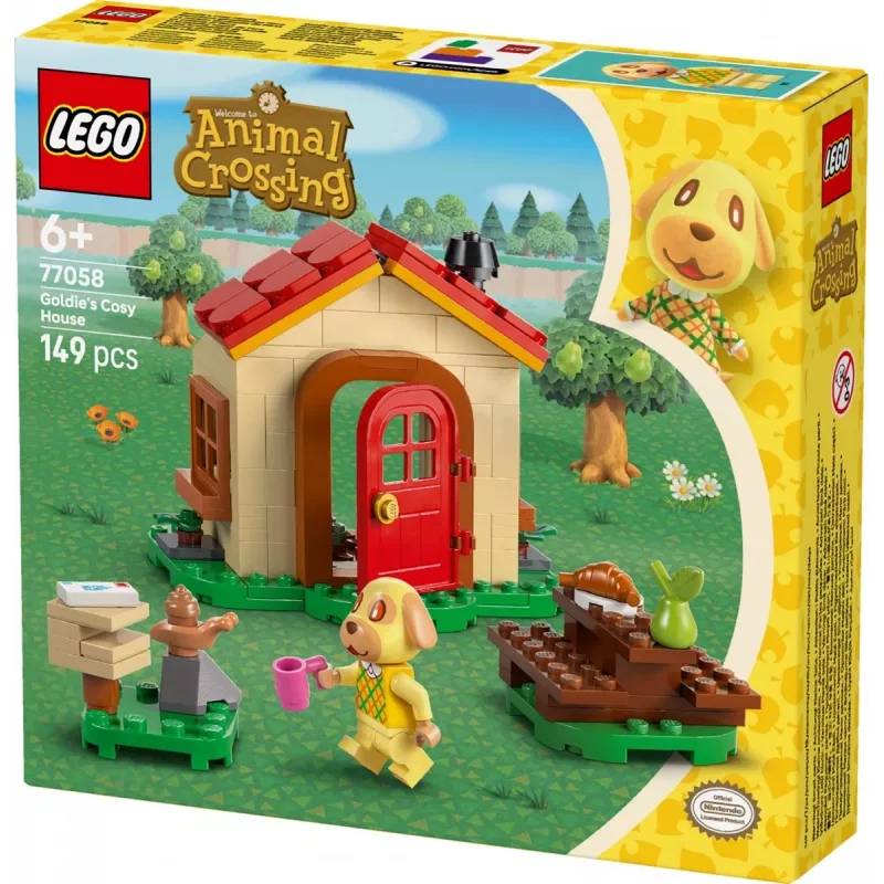 Juguete de construcción LEGO Animal Crossing Gemütliches Haus 77058, 149 piezas, 1 minifigura, tamaño 120×90×70 mm