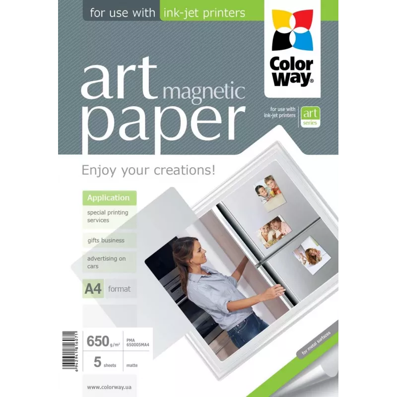 ART | blanco | 650 g/m² | A4 | A4 | Papel fotográfico magnético mate