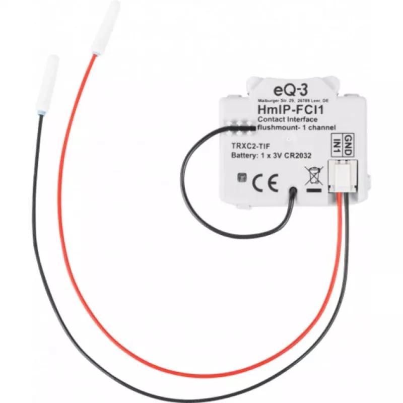 Homematic IP 153489A0 emisor inalámbrico domótico, a pilas, montaje en pared, RF Wireless