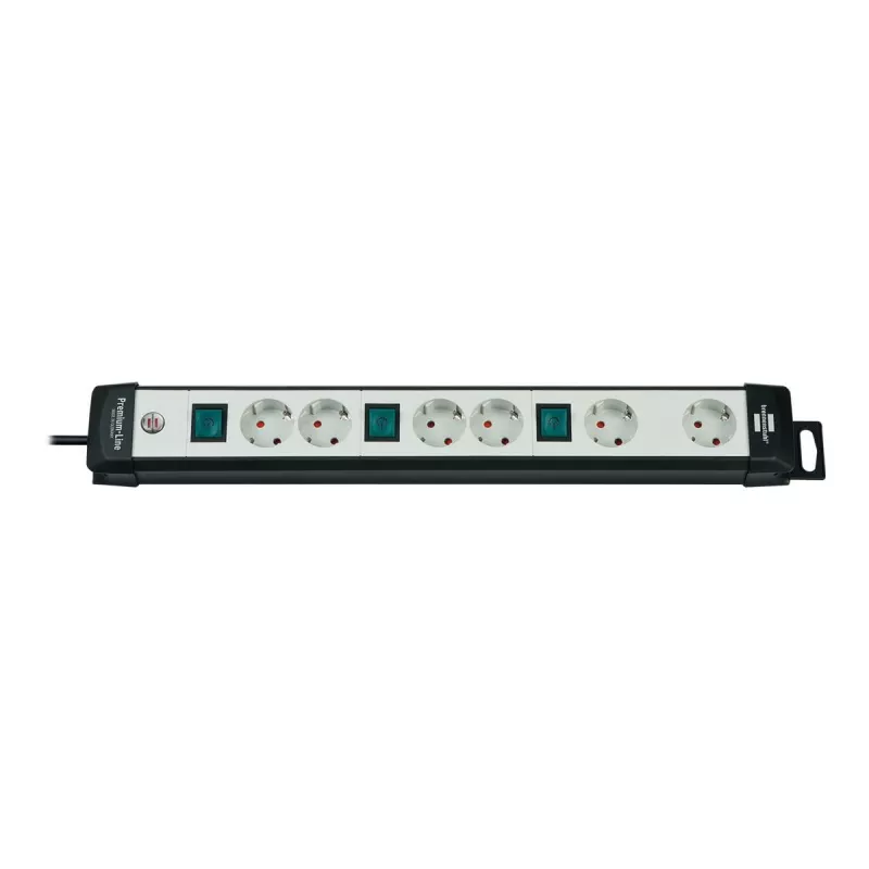 Alargador de corriente Brennenstuhl 1951560600 3m 6 tomas AC negro gris