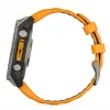 Garmin fenix 8 AMOLED Sapphire 51 mm reloj inteligente GPS, pantalla táctil de 3,56 cm (1,4") 454 x 454, Wi-Fi, correa de silicona Spark Orange/Graphite, titanio
