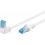Goobay cable de red CAT 6A 1x 90° acodado, S/FTP (PiMF), blanco, 2 m - lengüeta de retención arriba, LSZH libre de halógenos, cobre (51565)