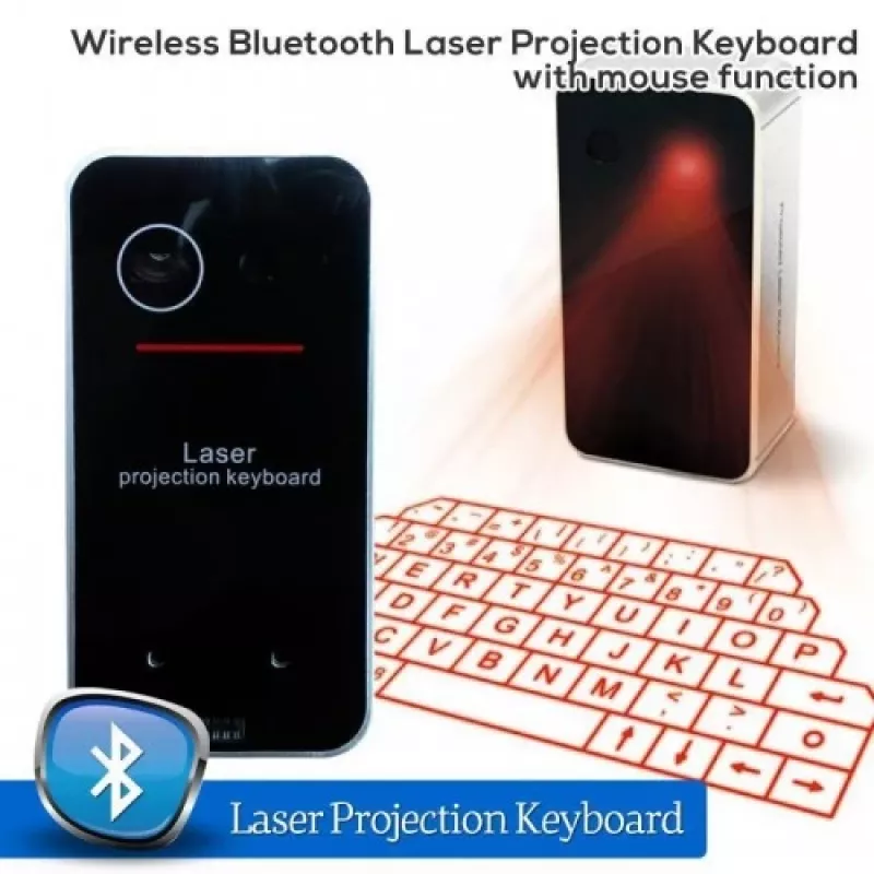 Teclado de proyección láser Doy modelo teclado virtual Bluetooth portátil compacto